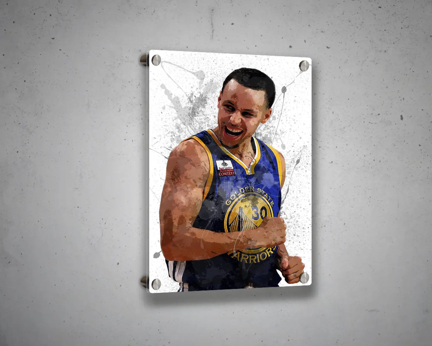 Stephen Curry Splash Effect Canvas Art 