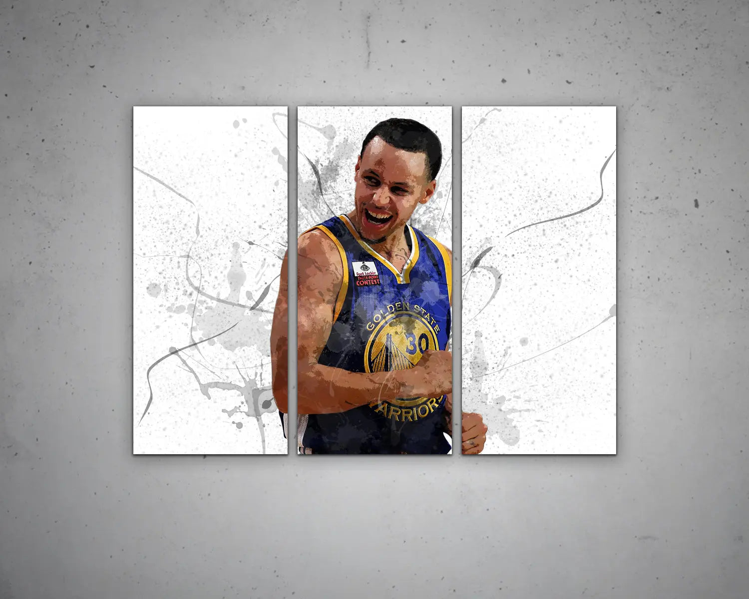 Stephen Curry Splash Effect Canvas Art 