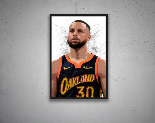 Stephen Curry Splash Effect Canvas Art