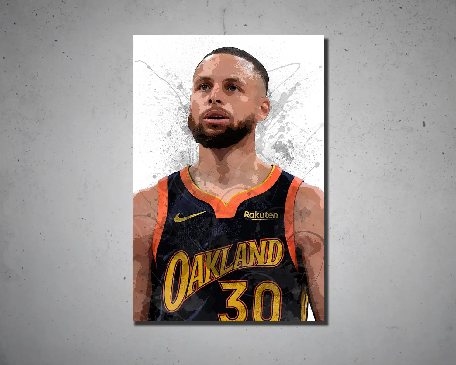 Stephen Curry Splash Effect Canvas Art 