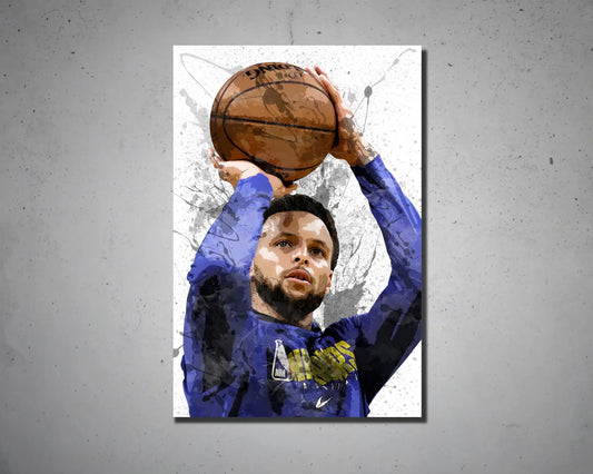 Stephen Curry Splash Effect Canvas Art 