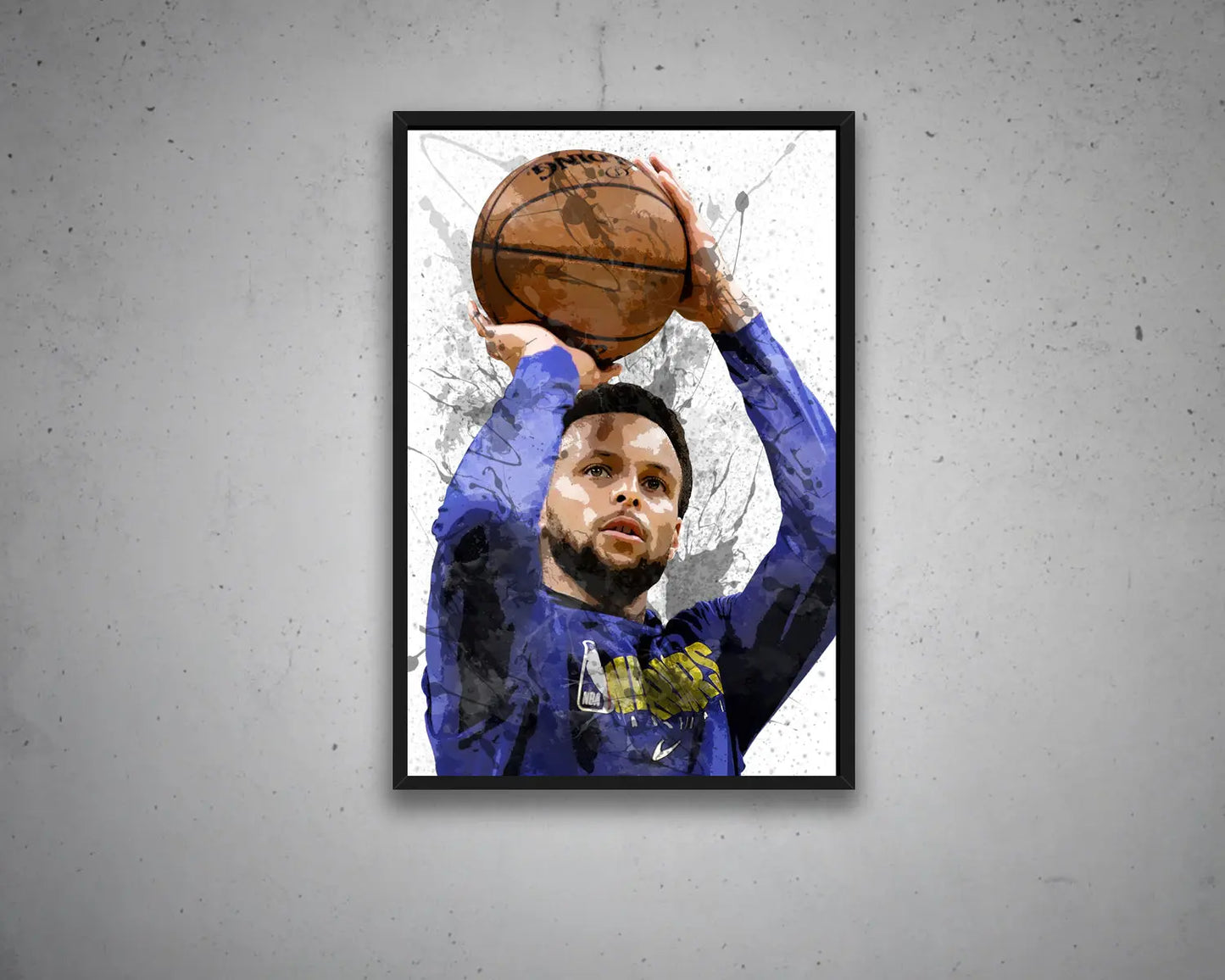 Stephen Curry Splash Effect Canvas Art 