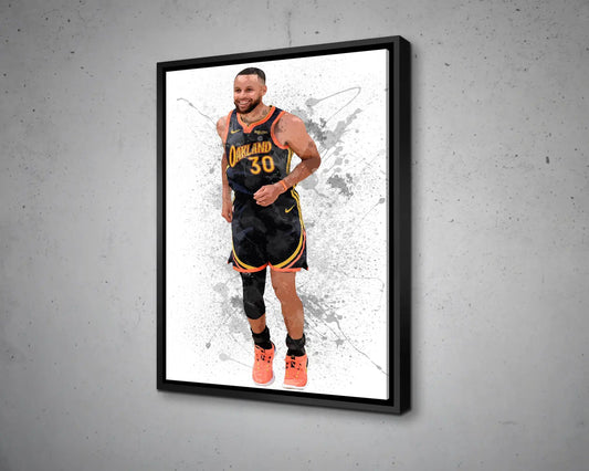 Stephen Curry Splash Effect Canvas Art