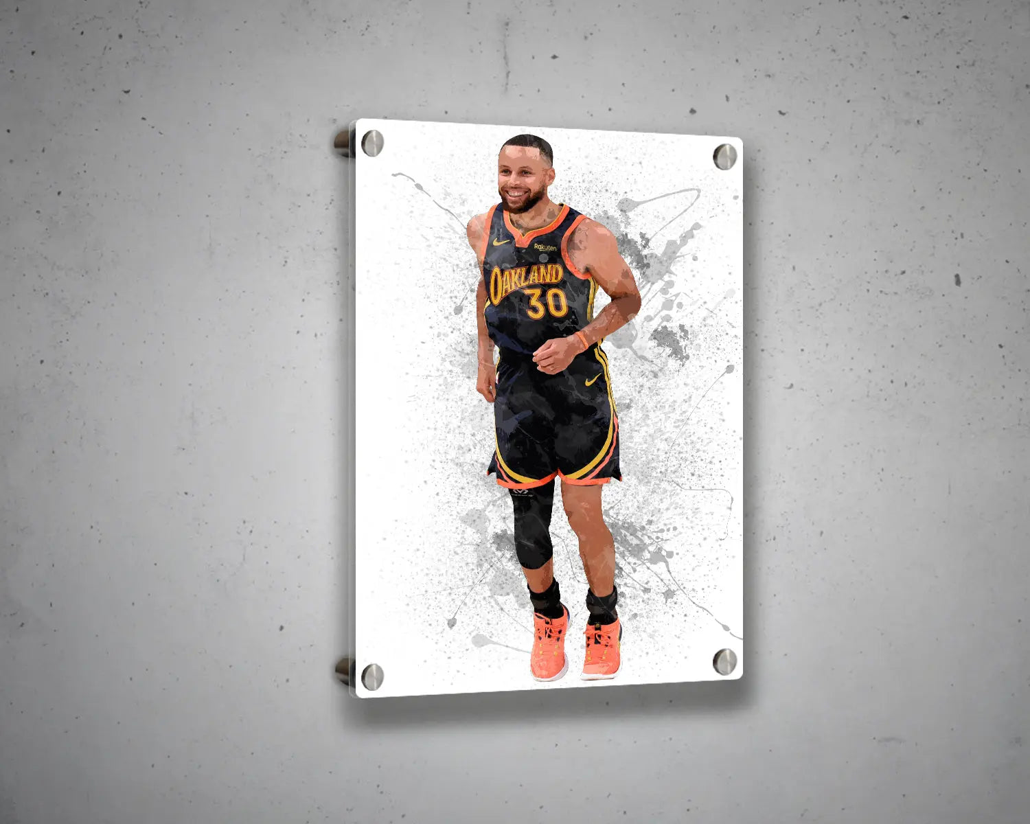 Stephen Curry Splash Effect Canvas Art 