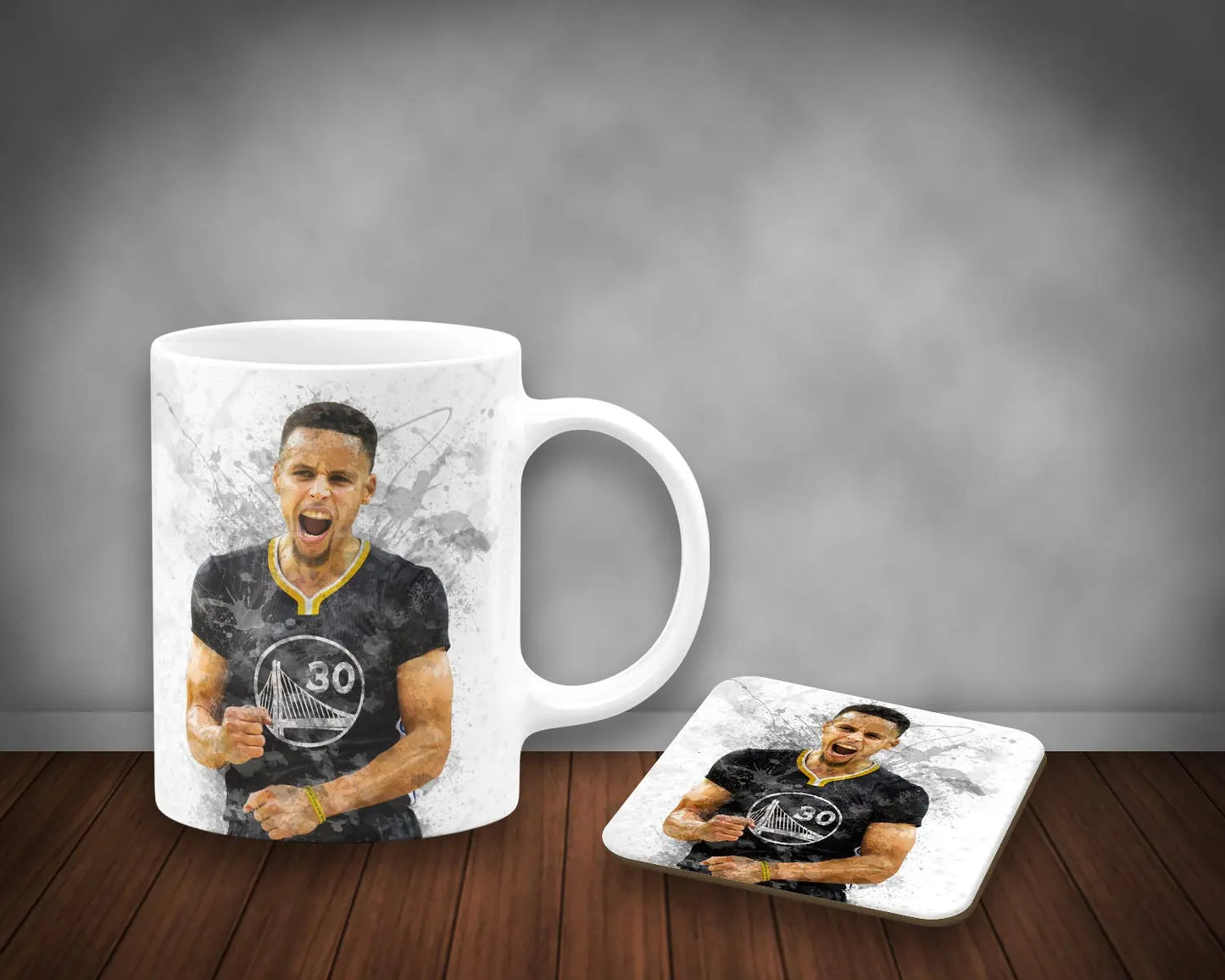 Stephen Curry Splash Effect Mug and Coaster 