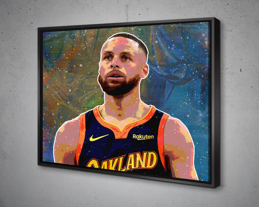 Stephen Curry Multicolour Wall Art 