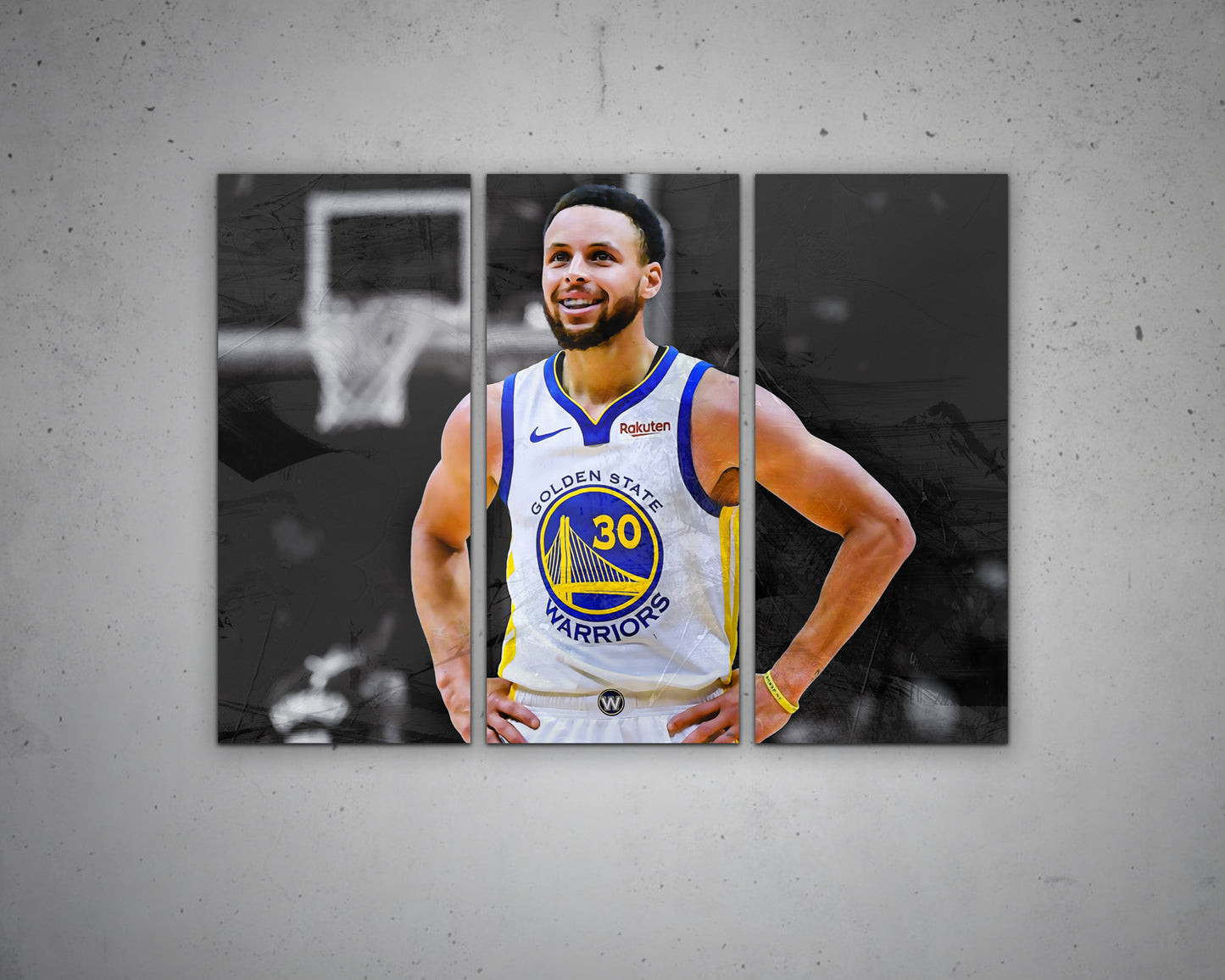 Stephen Curry Multicolour Wall Art 