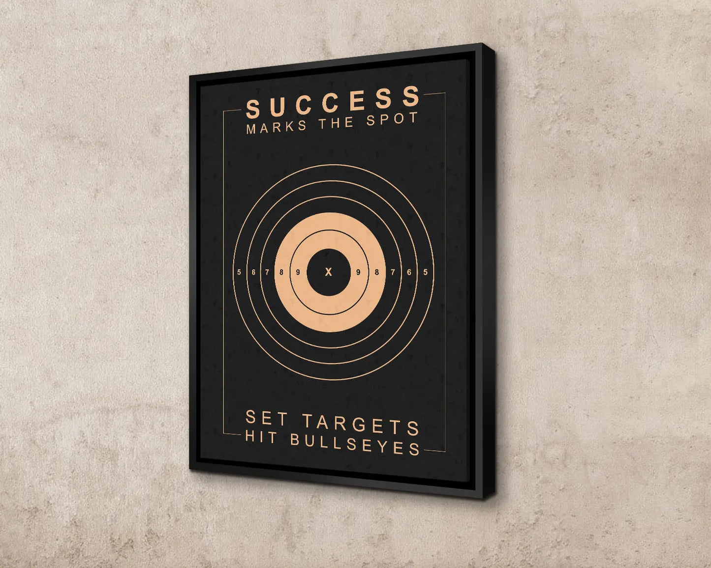 Success Marks The Spot Canvas Wall Art 