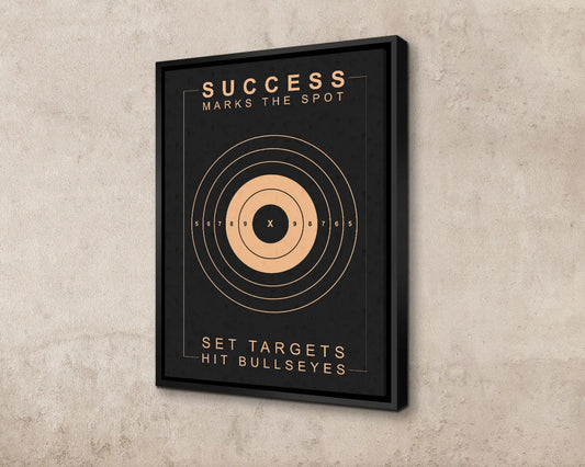 Success Marks The Spot Canvas Wall Art