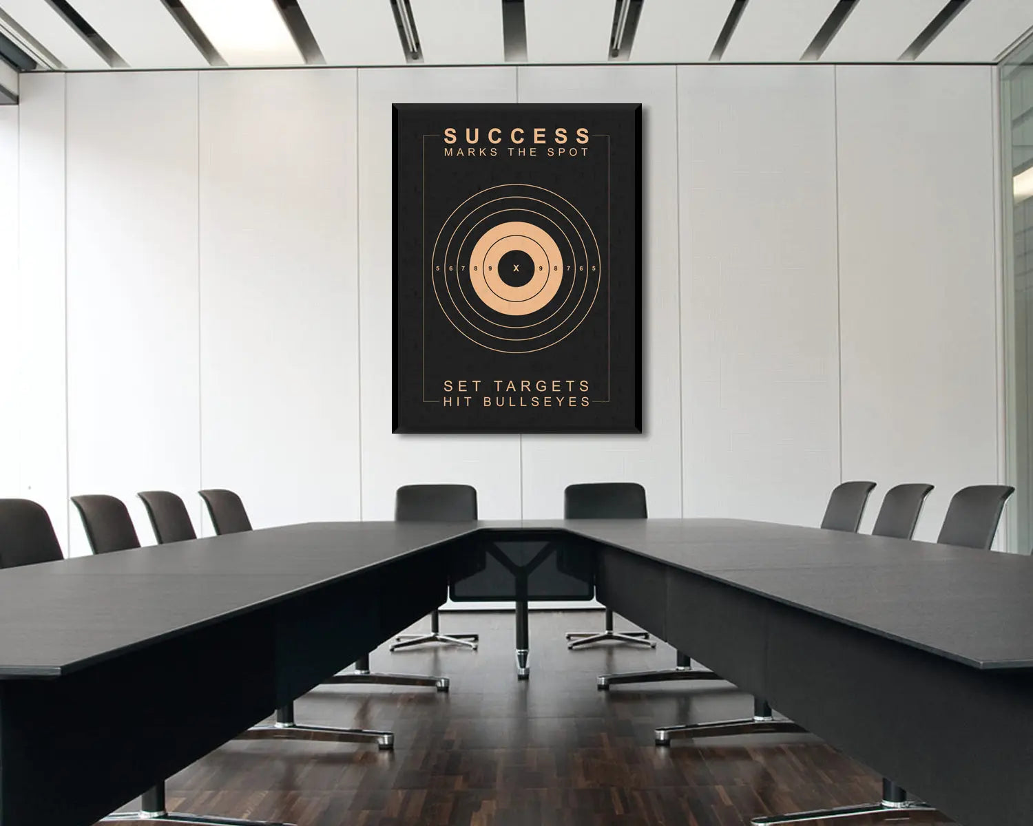 Success Marks The Spot Canvas Wall Art 