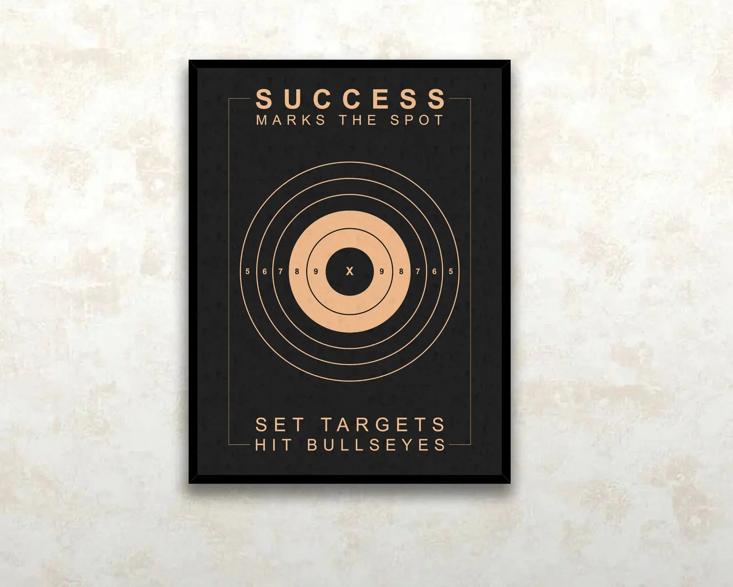 Success Marks The Spot Canvas Wall Art 