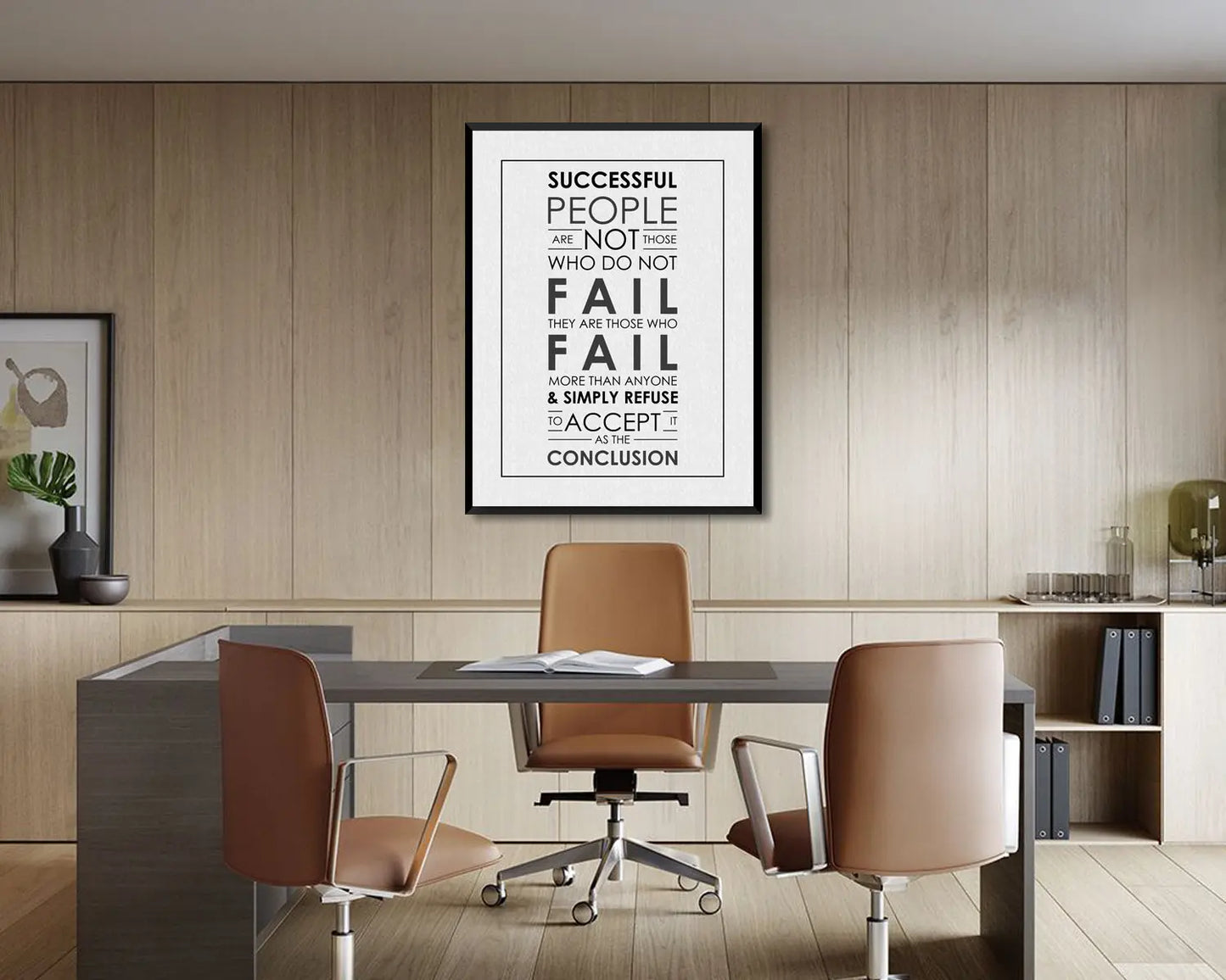 Successful people are not those who do not fail Canvas Wall Art 