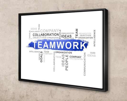 Teamwork Canvas Wall Art 