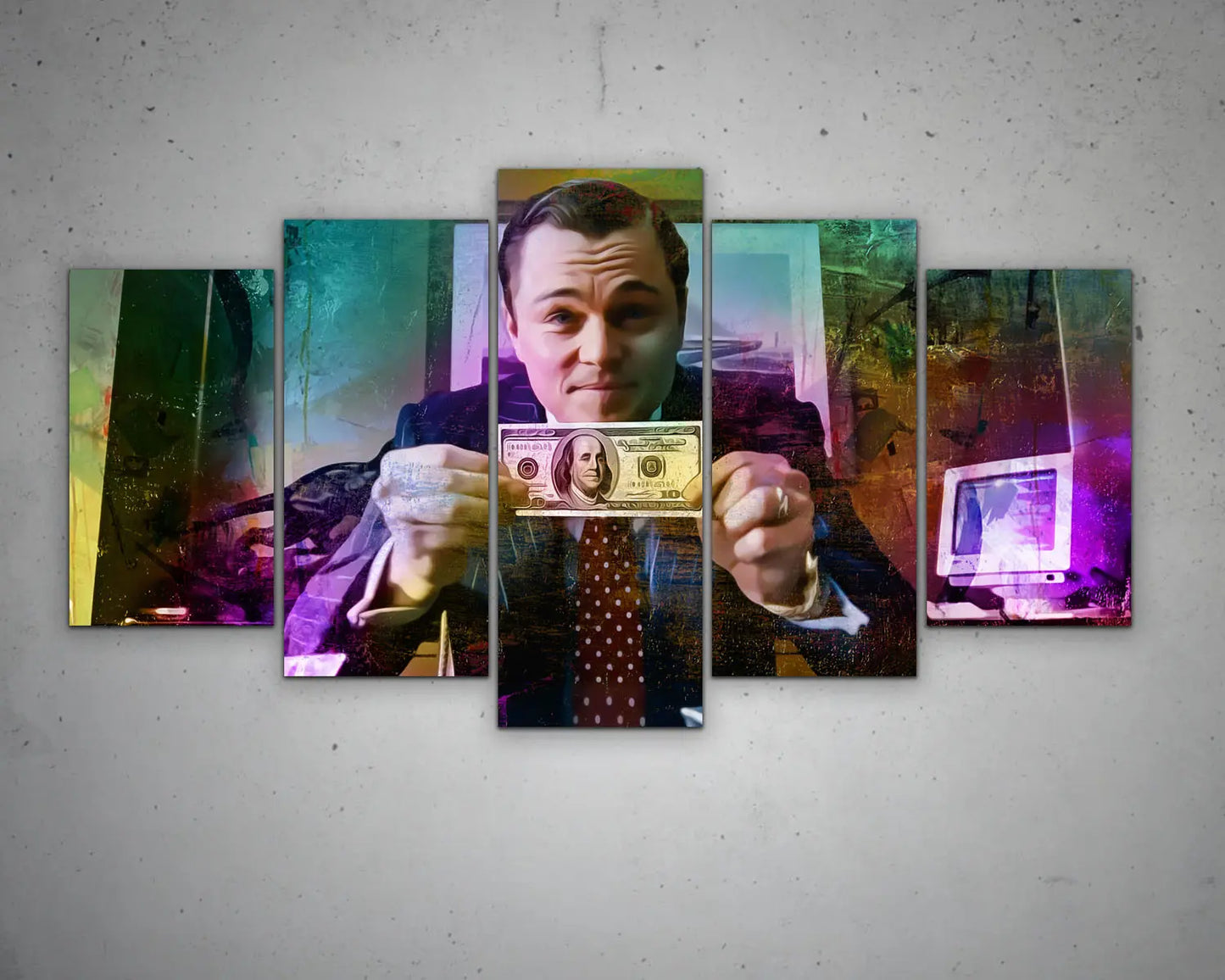 The Wolf Multicolour Wall Art 