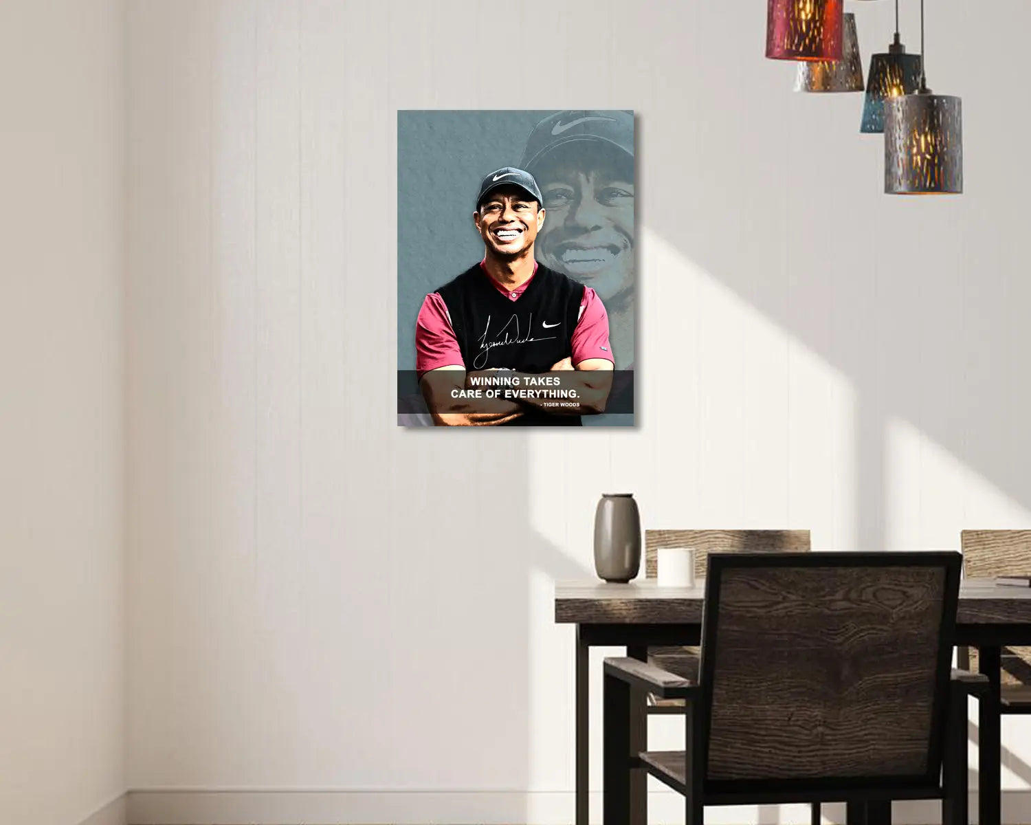 Tiger Wood Winning takes care of everything Canvas Wall Art 