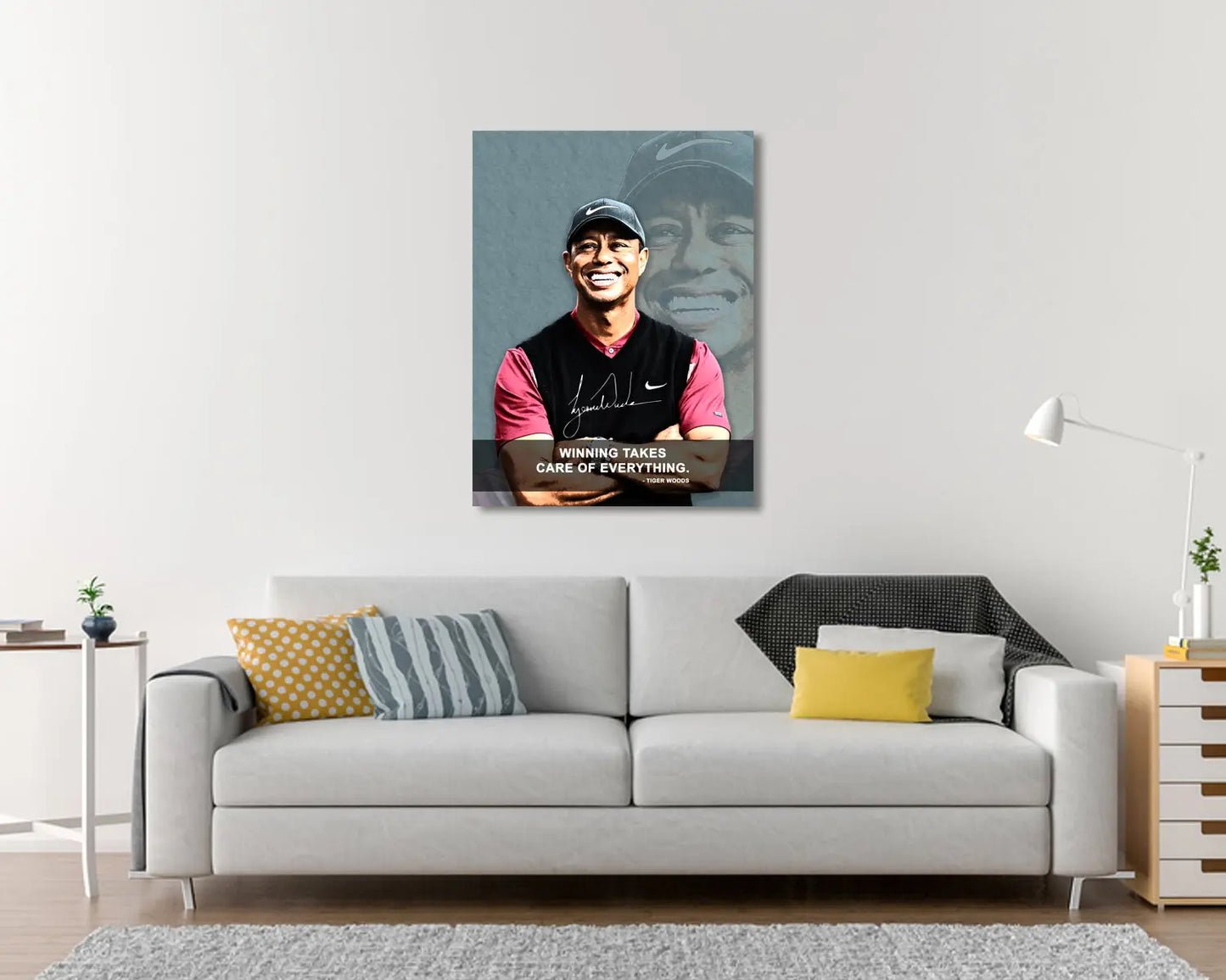 Tiger Wood Winning takes care of everything Canvas Wall Art 