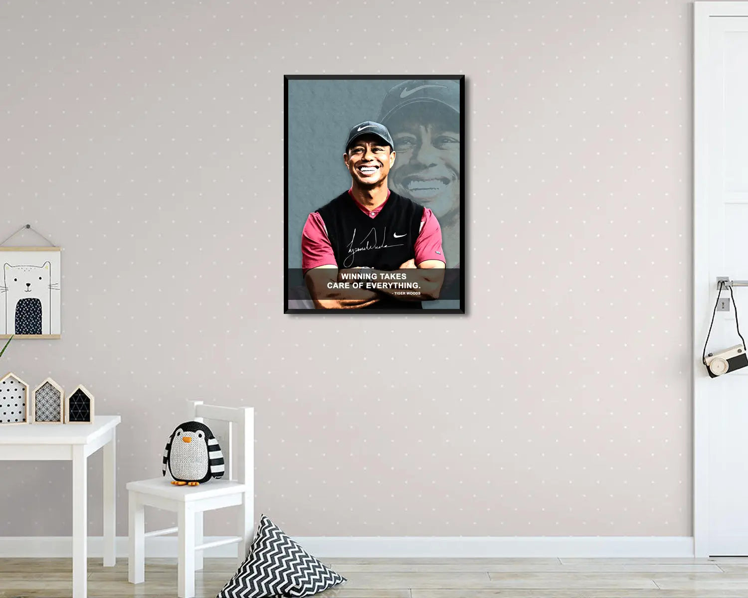 Tiger Wood Winning takes care of everything Canvas Wall Art 