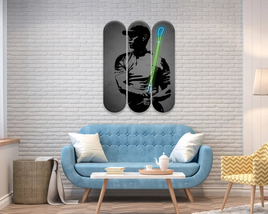 Tiger Woods Acrylic Skateboard Wall Art