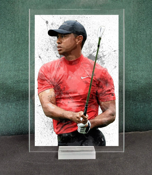 Tiger Woods Splash Effect Acrylic Table Top