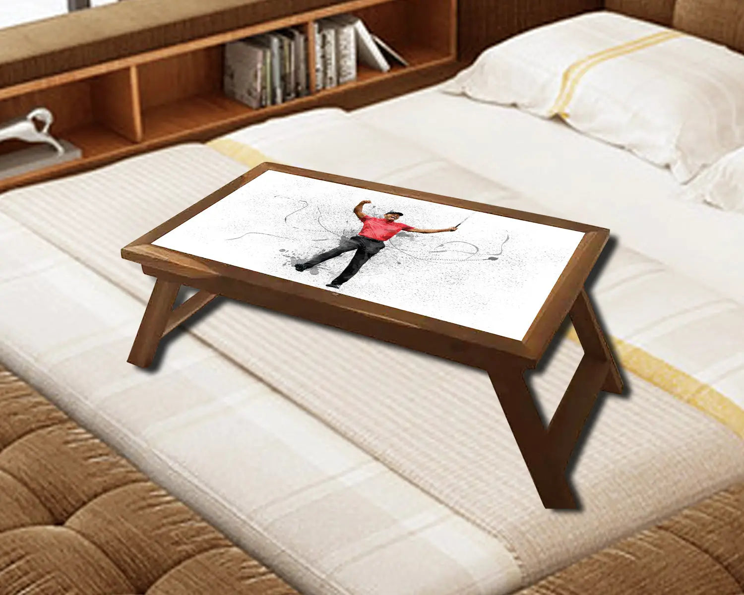 Tiger Woods Splash Effect Coffee and Laptop Table 