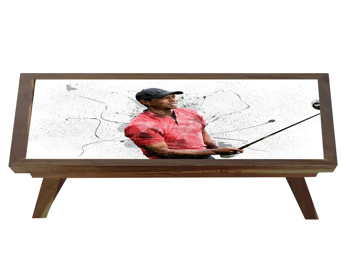 Tiger Woods Splash Effect Coffee and Laptop Table 
