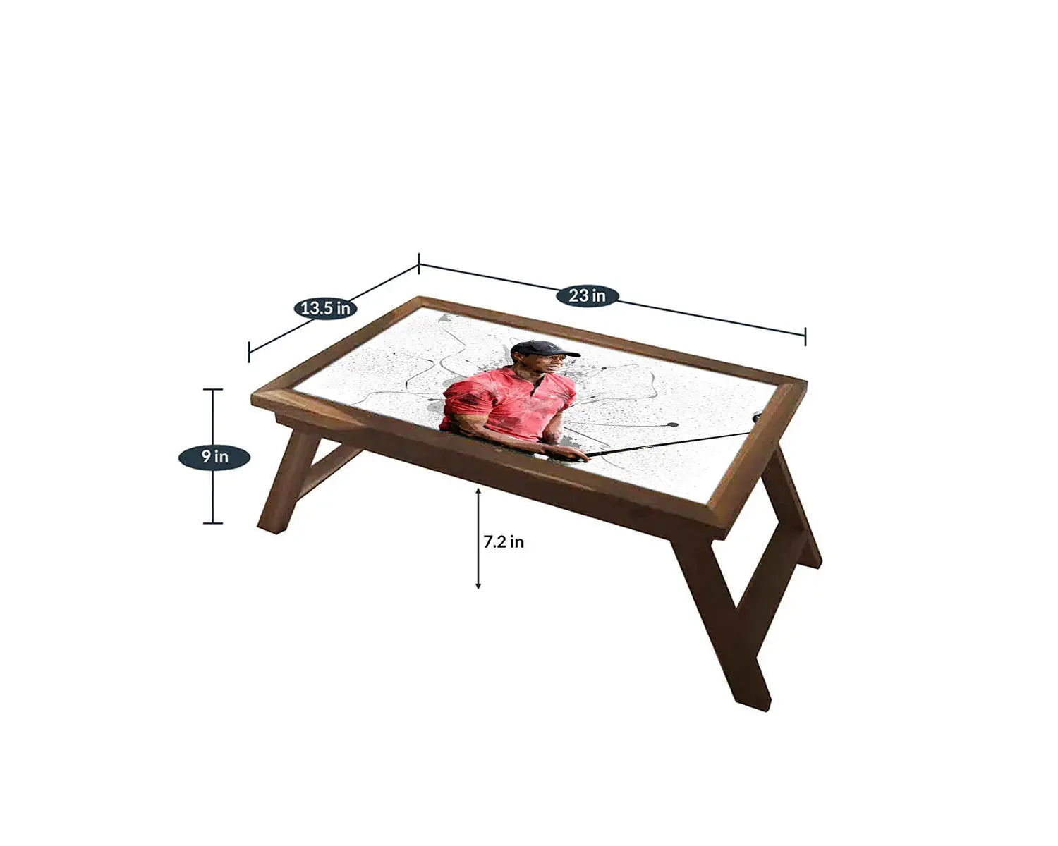Tiger Woods Splash Effect Coffee and Laptop Table 