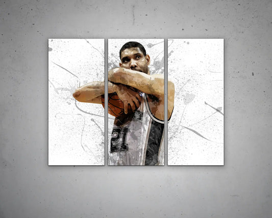 Tim Duncan Canvas Wall Art 