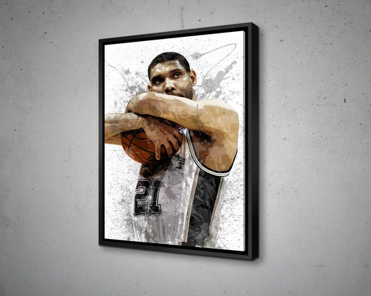 Tim Duncan Canvas Wall Art 