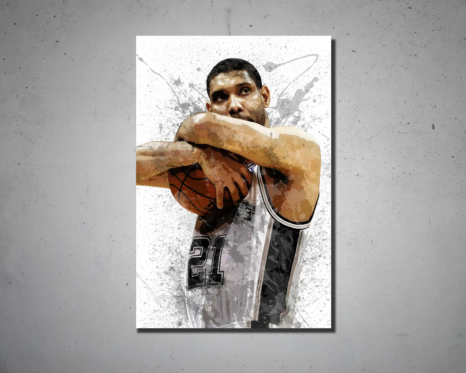 Tim Duncan Canvas Wall Art 