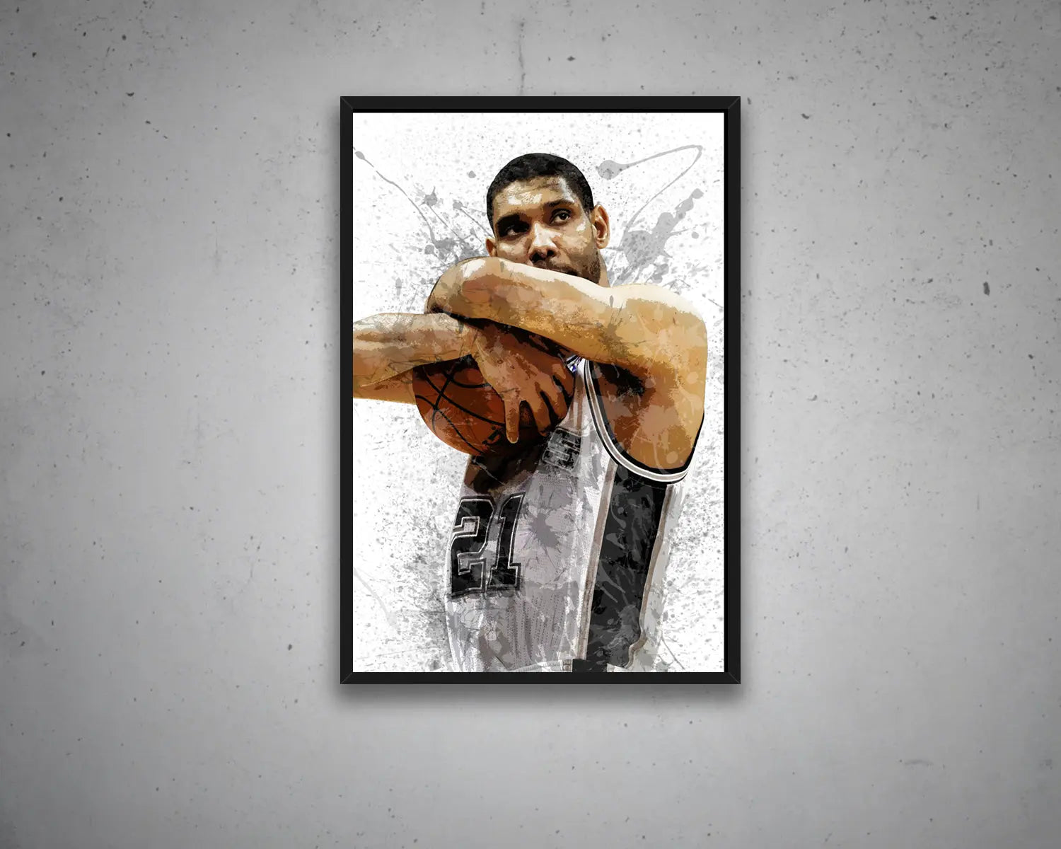 Tim Duncan Canvas Wall Art 