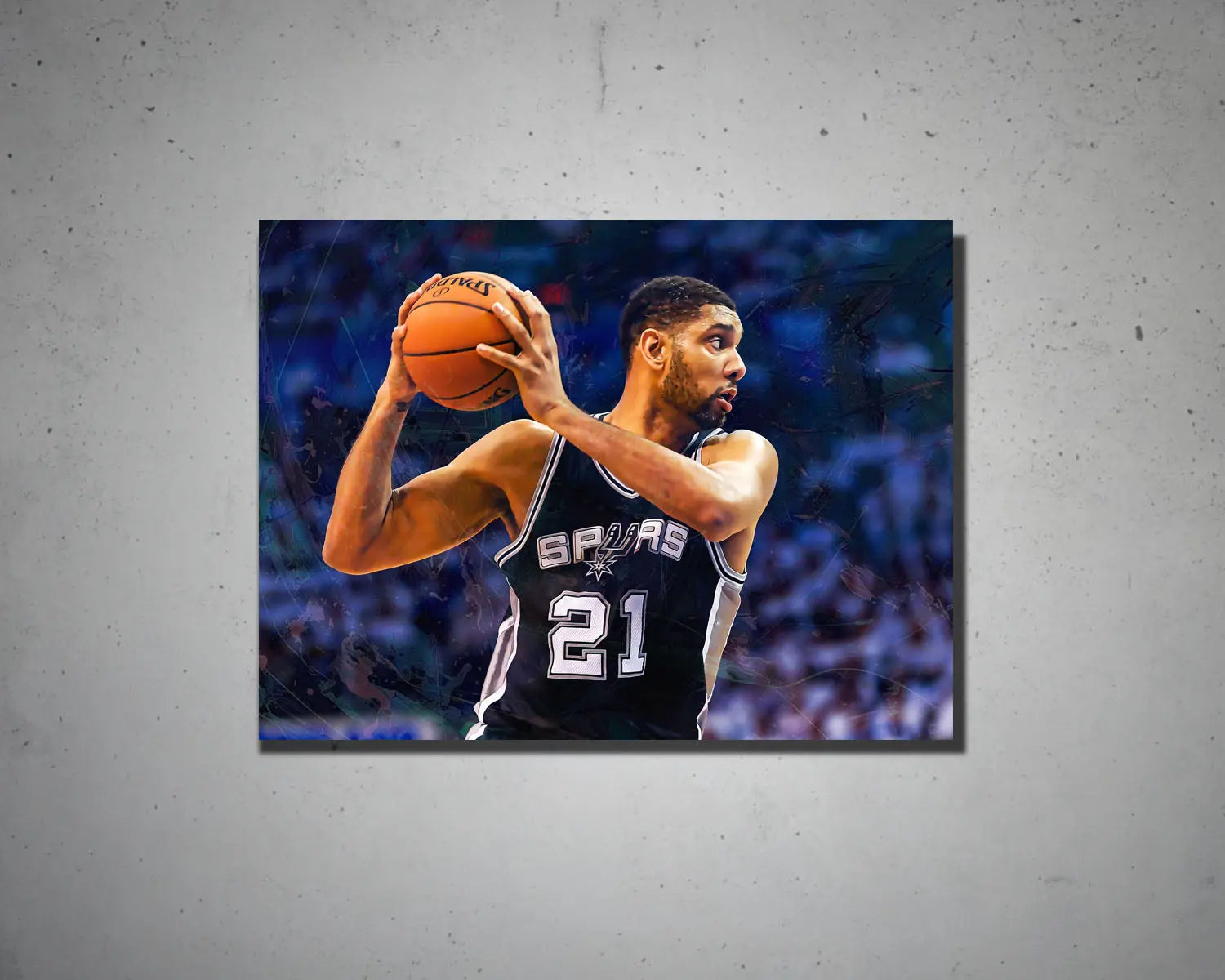 Tim Duncan Multicolour Wall Art 