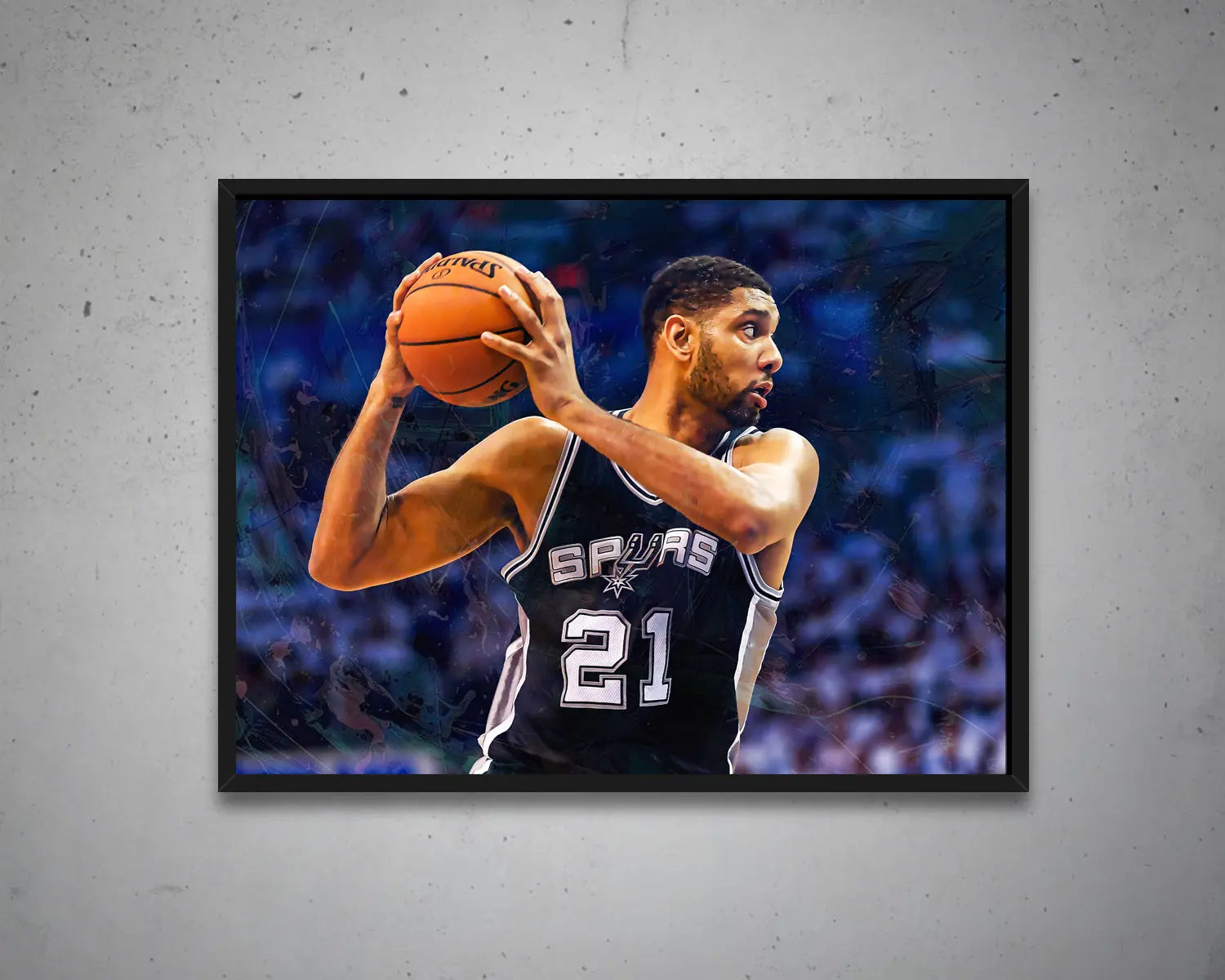 Tim Duncan Multicolour Wall Art 