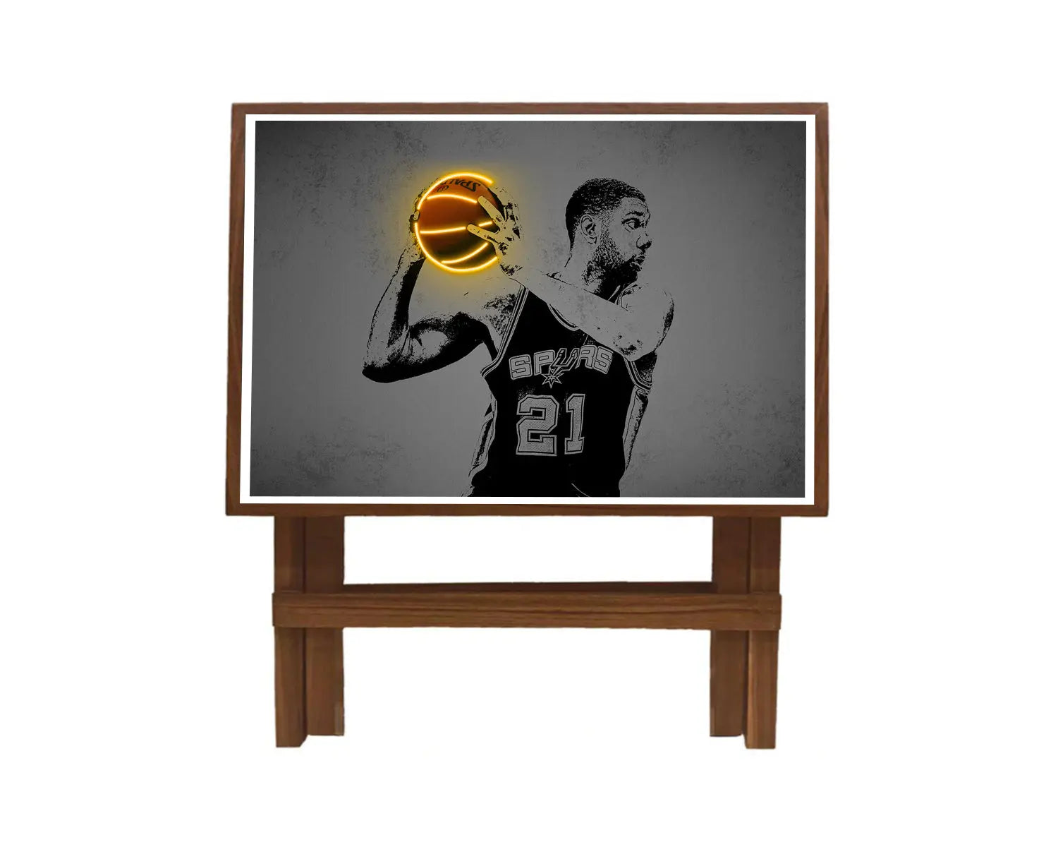 Tim Duncan Neon Effect Coffee and Laptop Table 