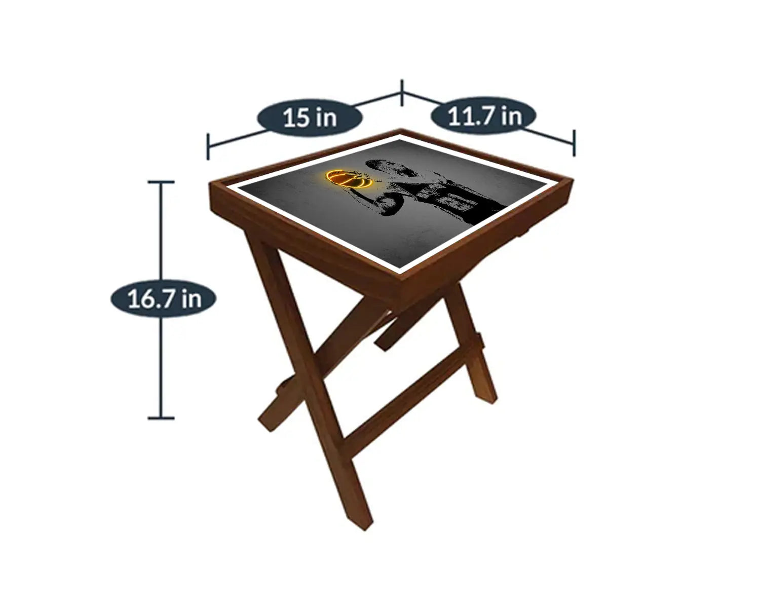 Tim Duncan Neon Effect Coffee and Laptop Table 