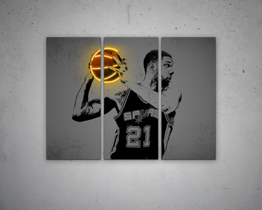 Tim Duncan Canvas Wall Art 