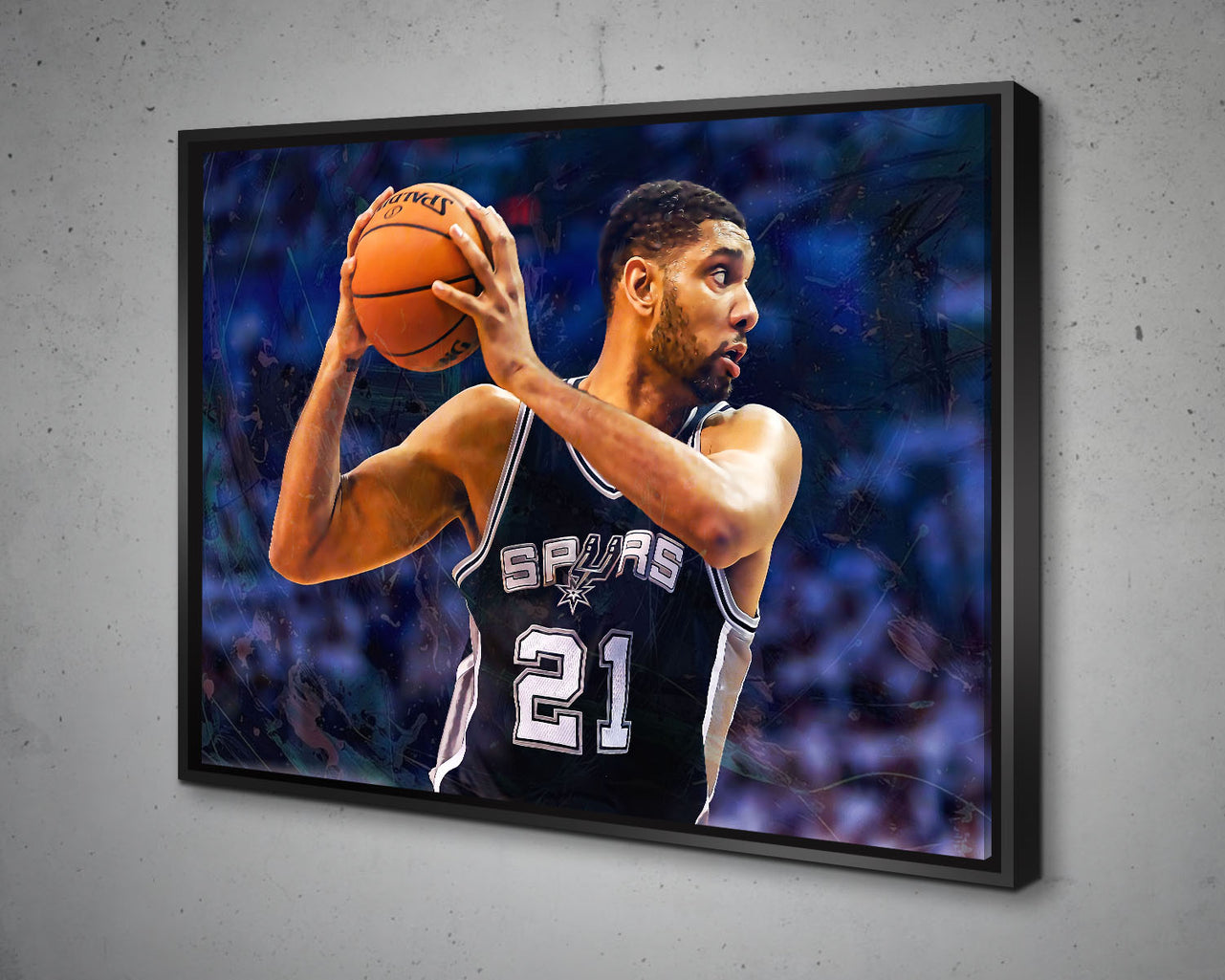 Tim Duncan Multicolour Wall Art
