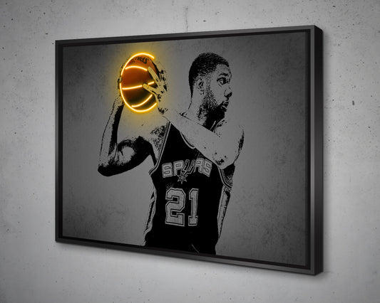 Tim Duncan Canvas Wall Art 