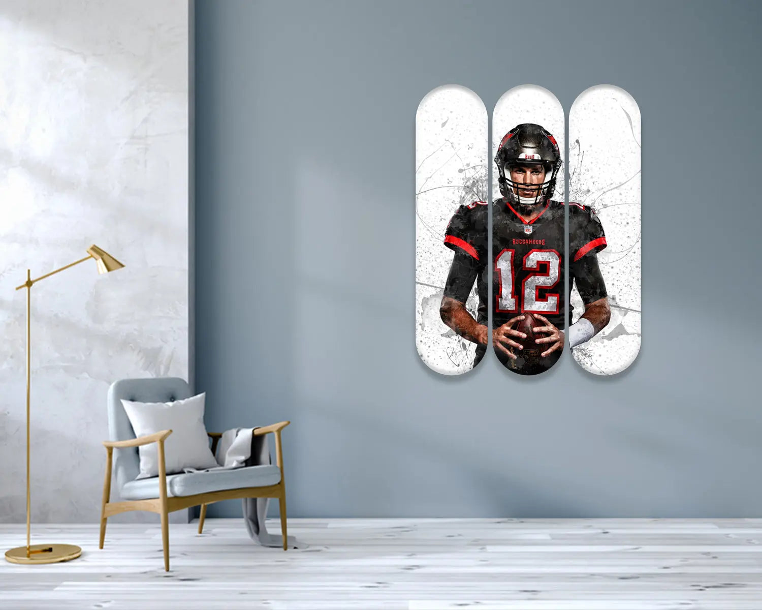 Tom Brady Acrylic Skateboard Wall Art 