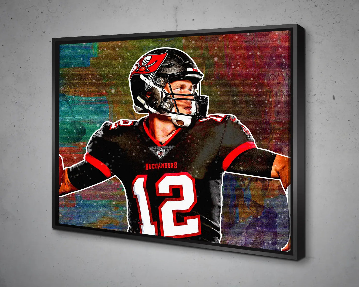Tom Brady Multicolour Wall Art 