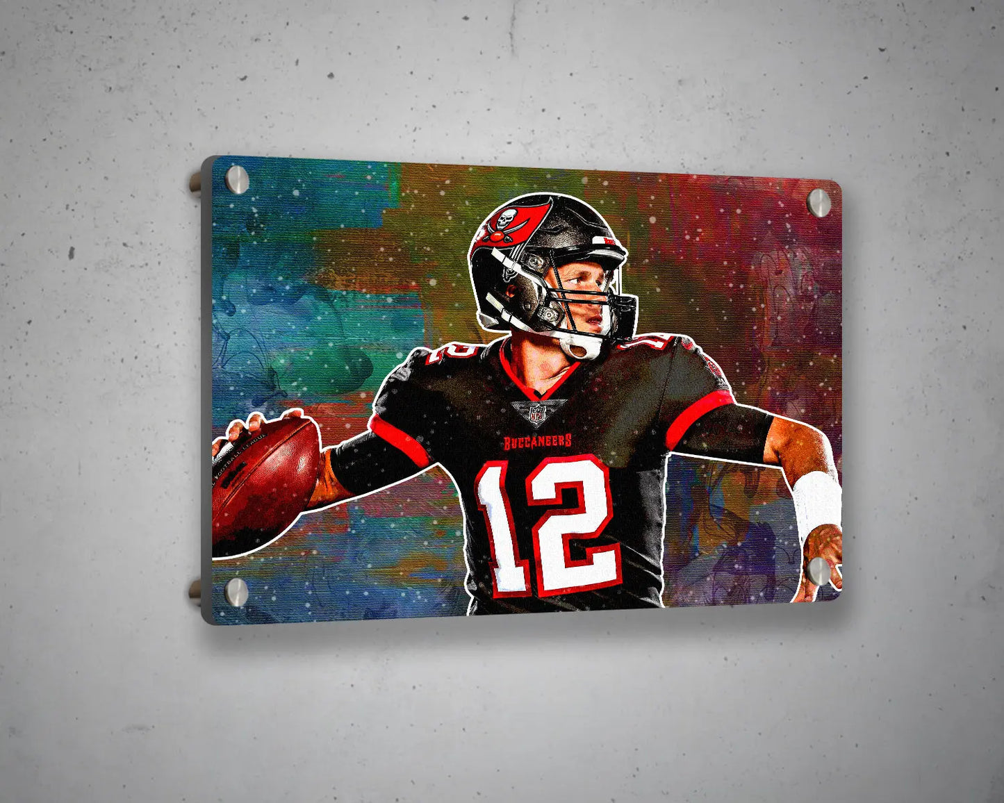 Tom Brady Multicolour Wall Art 