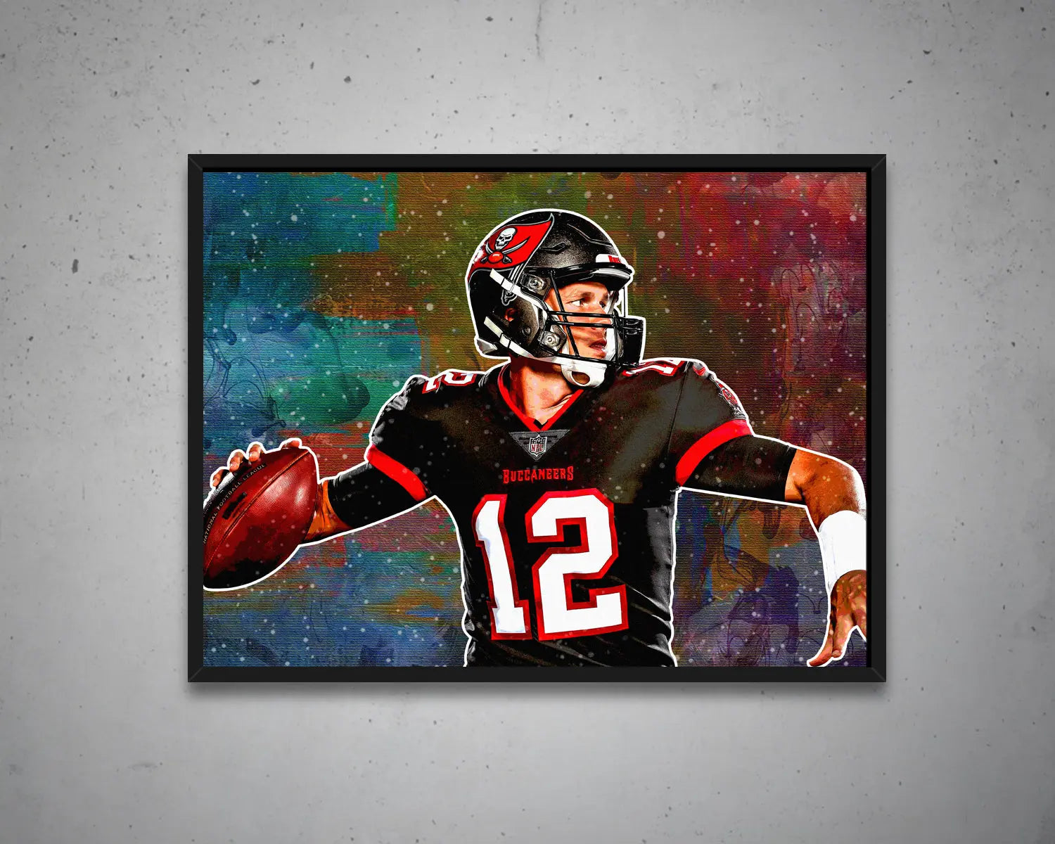Tom Brady Multicolour Wall Art 