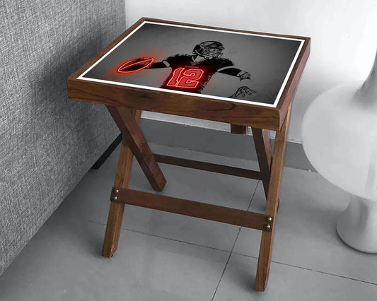 Tom Brady Neon Effect Coffee and Laptop Table 