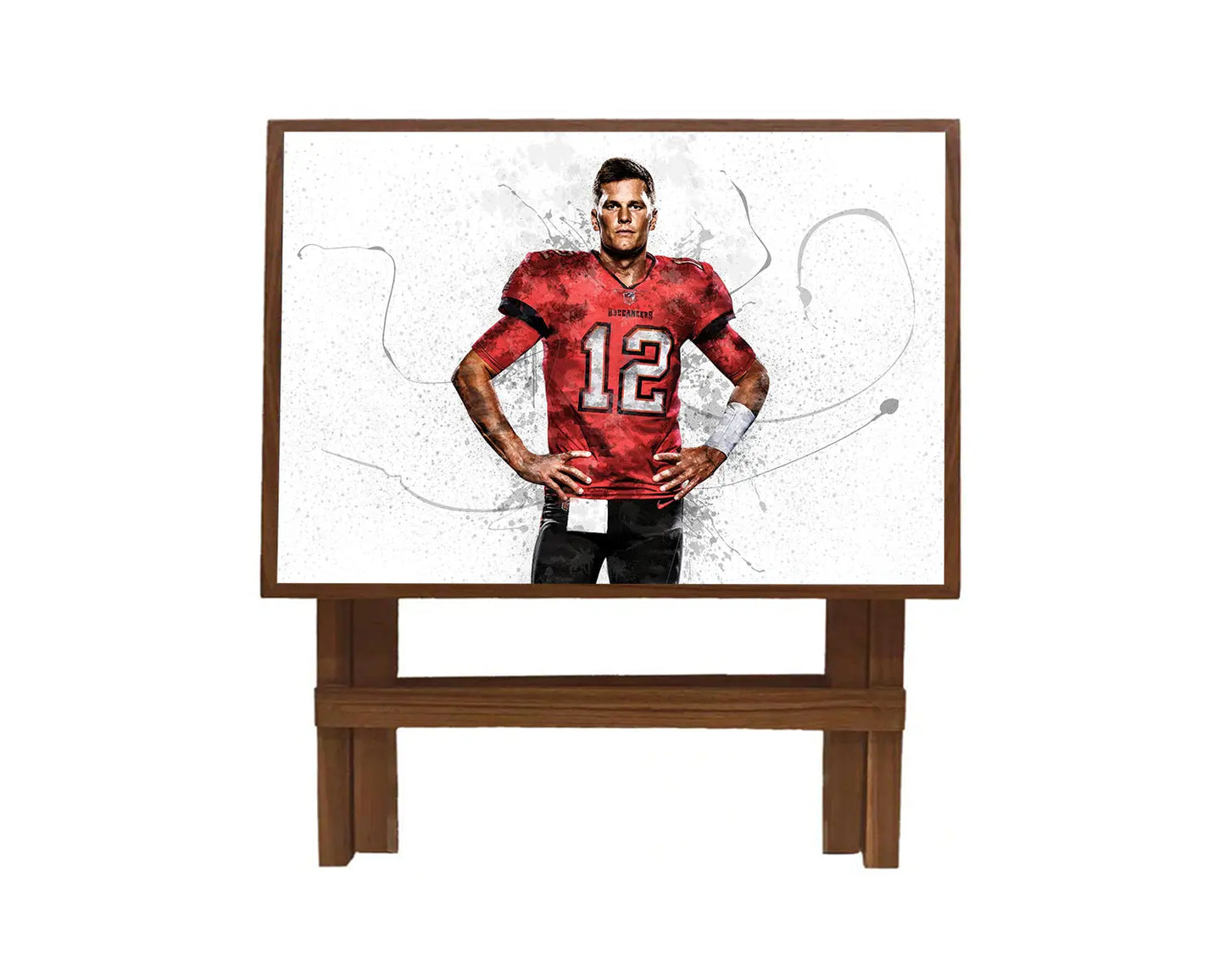 Tom Brady Splash Effect Coffee and Laptop Table 