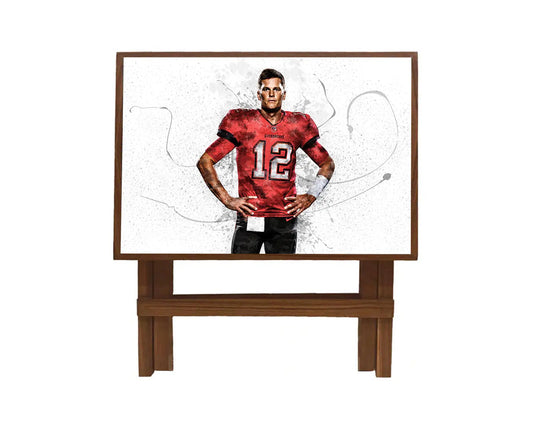 Tom Brady Splash Effect Coffee and Laptop Table 