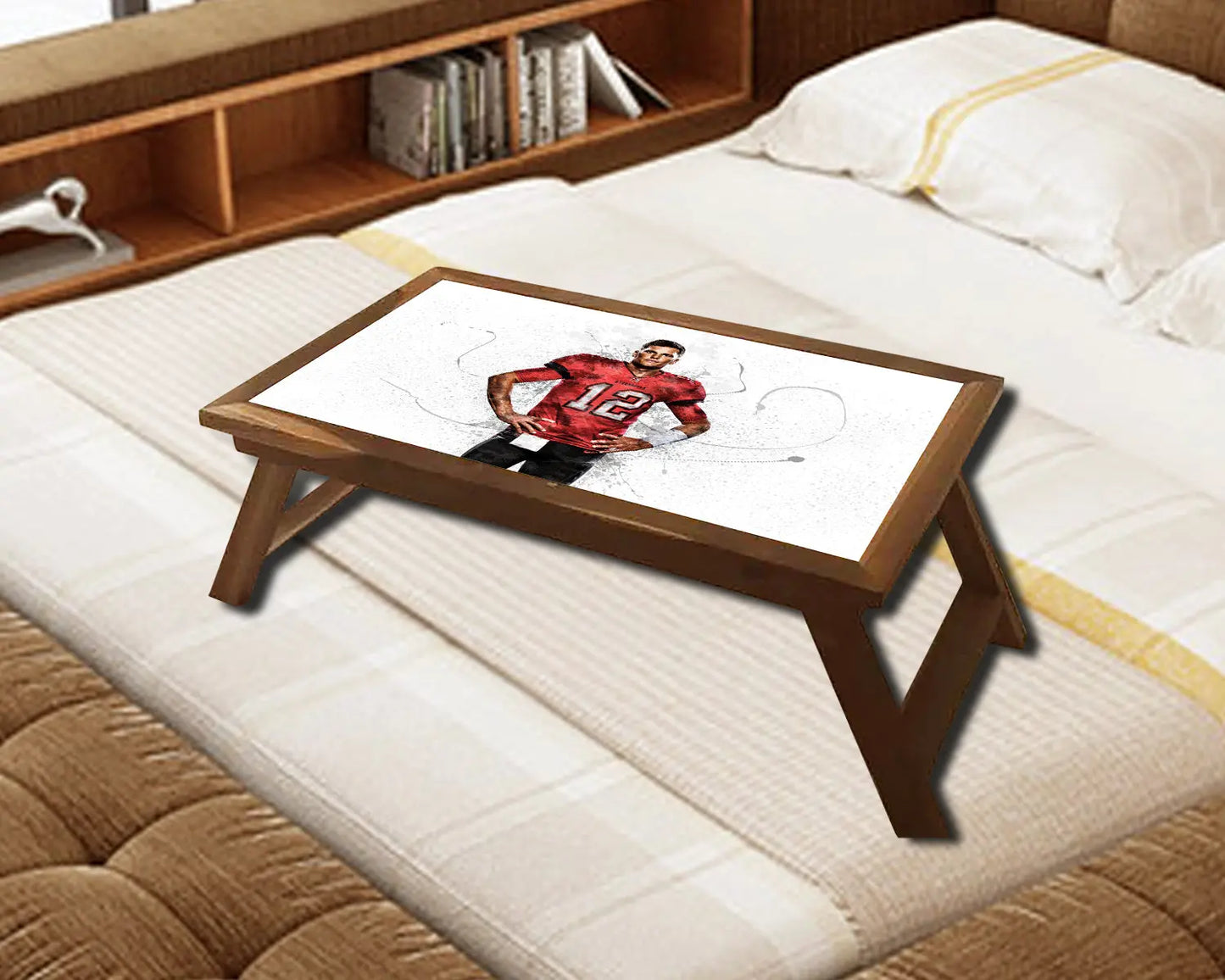 Tom Brady Splash Effect Coffee and Laptop Table 