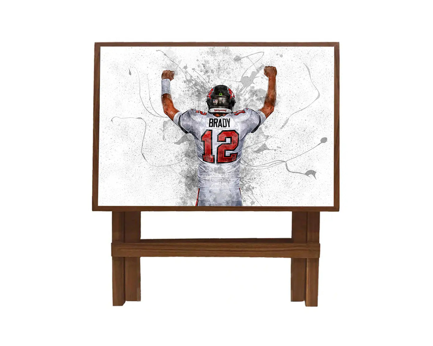 Tom Brady Splash Effect Coffee and Laptop Table 