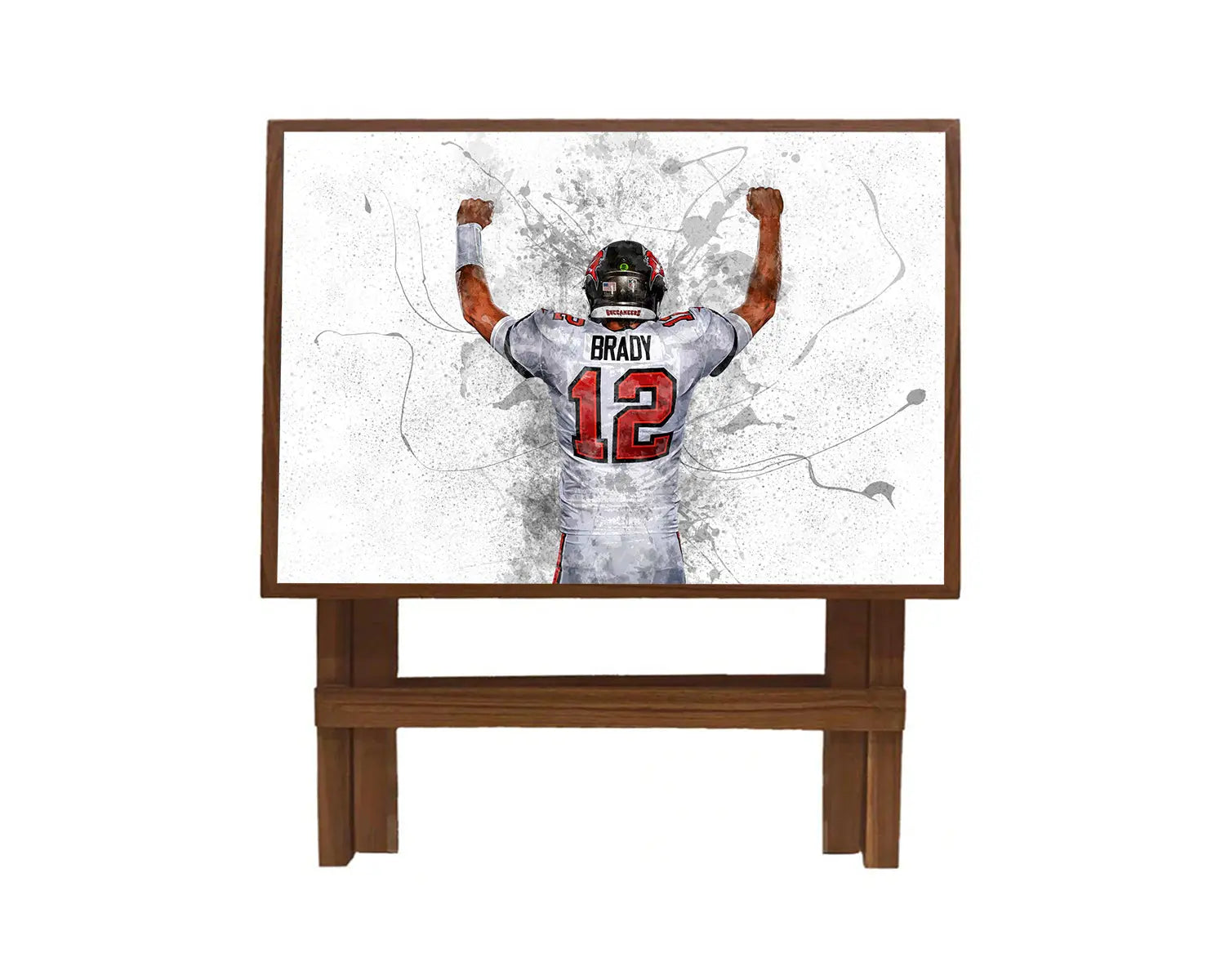 Tom Brady Splash Effect Coffee and Laptop Table 