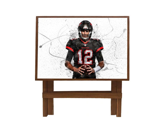 Tom Brady Splash Effect Coffee and Laptop Table 