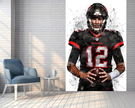 Tom brady Wallpaper, Self Adhesive Peel & Stick Wall Sticker