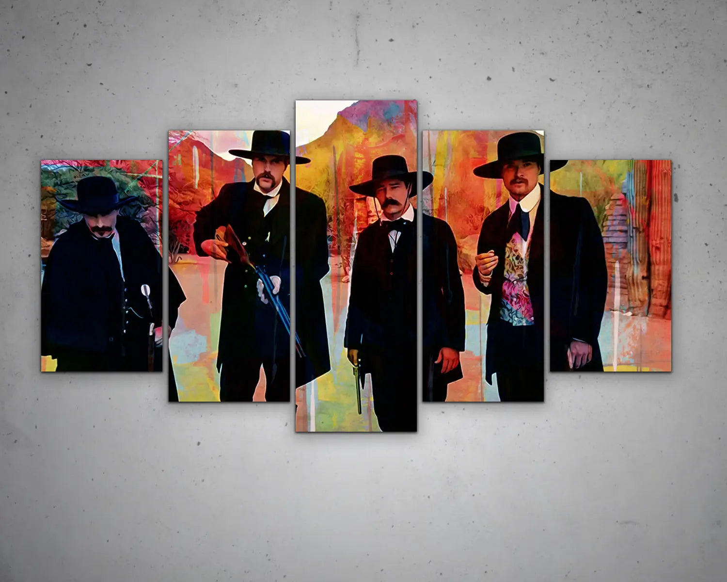 Tombstone Multicolour Wall Art 